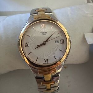 Tissot Two-Tone Gold and Silver Dress Bracelet Watch